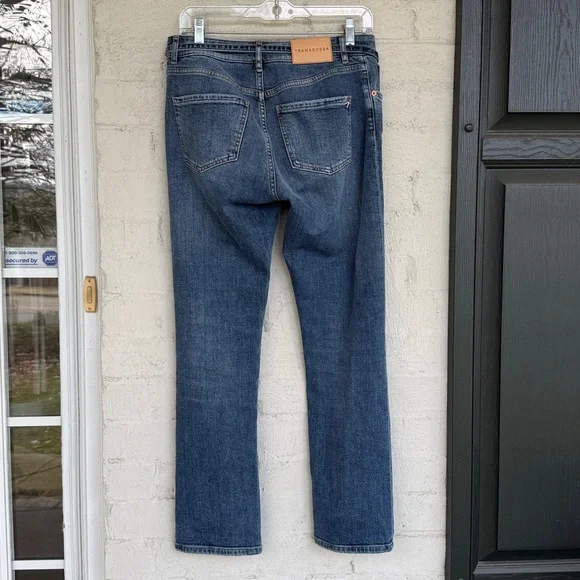 Tramarossa High Rise Belted Straight Leg Jeans Waist 27 - Picture 5 of 12